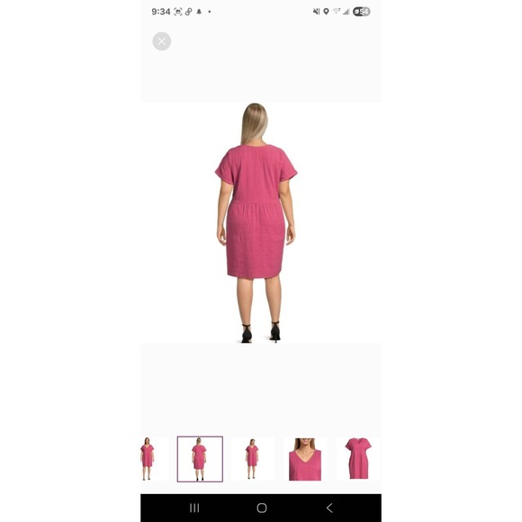 Terra & Sky Size 1x(16×18)Roiest Roughe Dolman Swing Cotton W/Pockets Lined - Picture 5 of 11